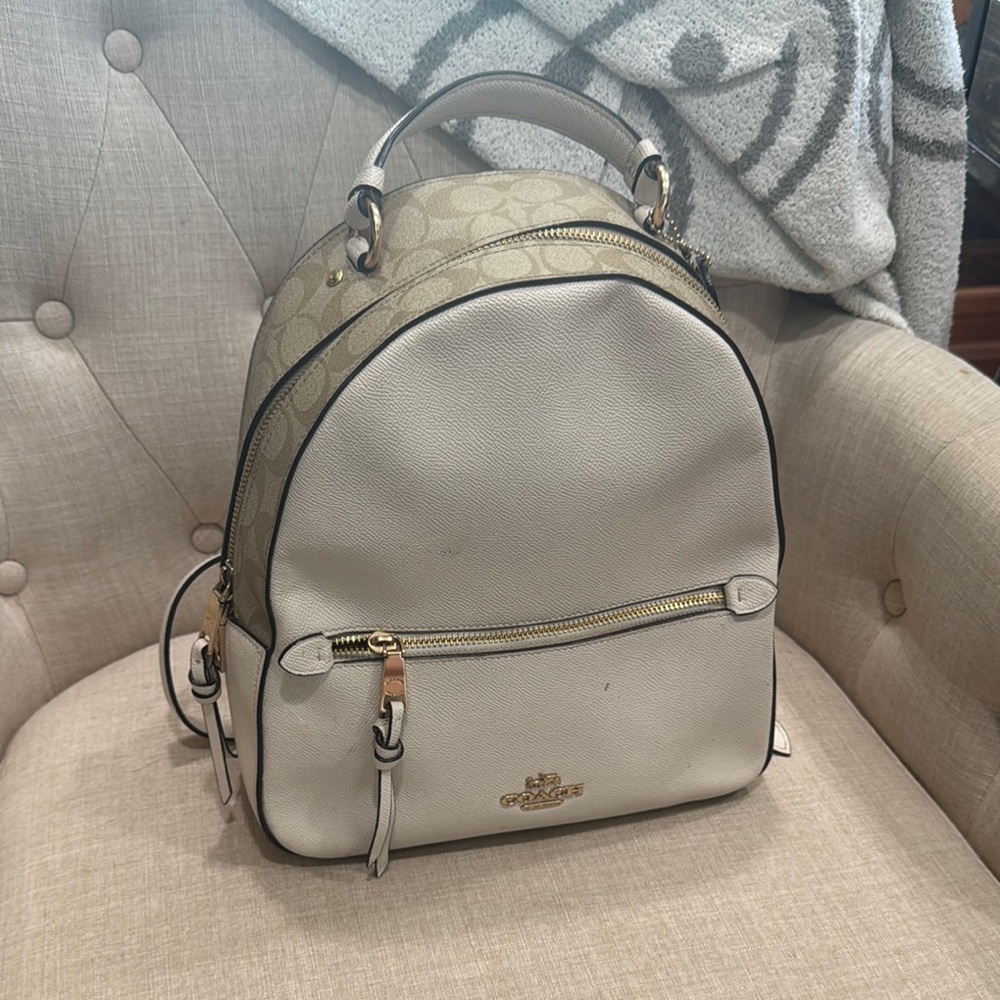Coach Leather Backpack